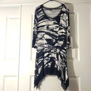 Unique Black and White Dress